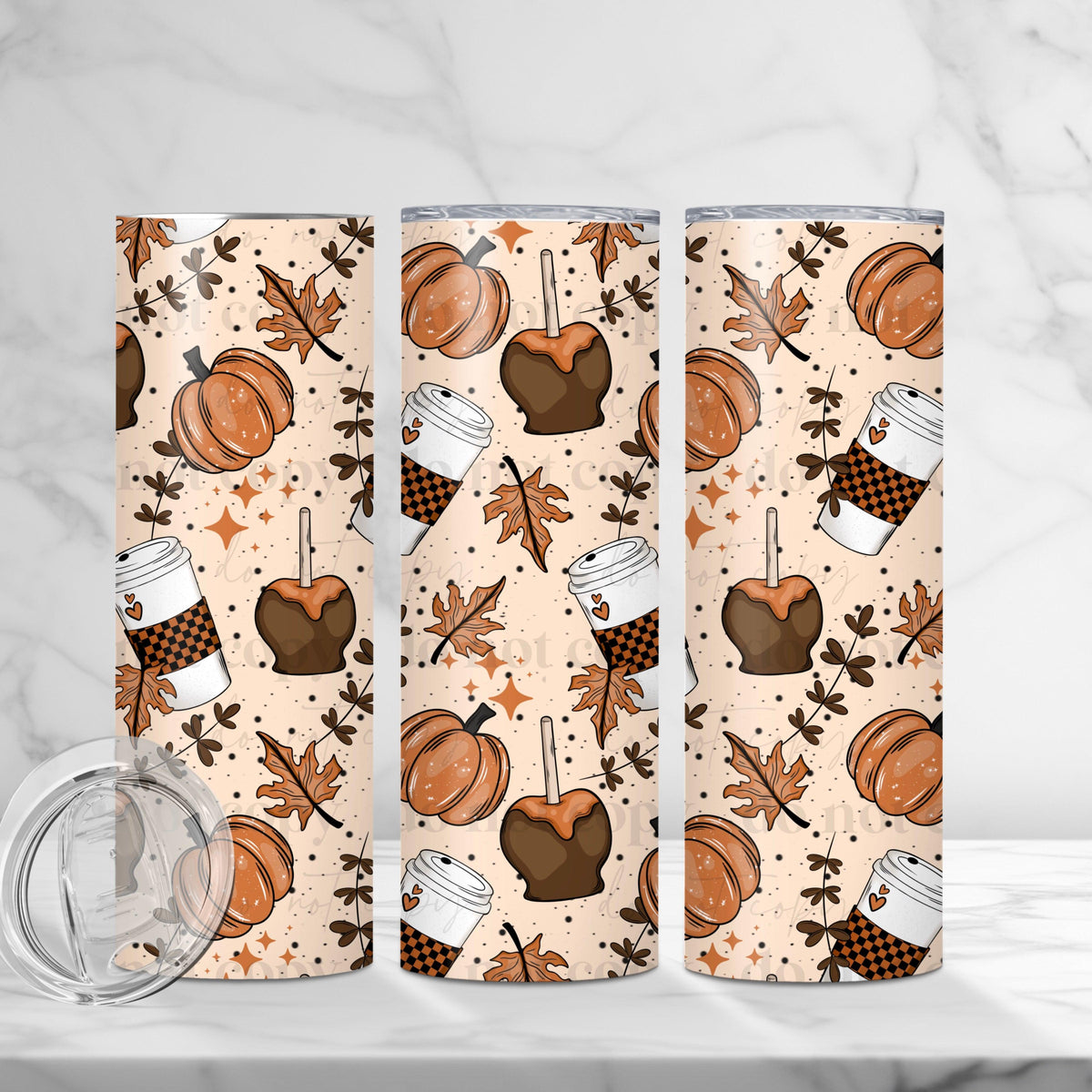 Fall Vibes Seamless Tumbler Wrap