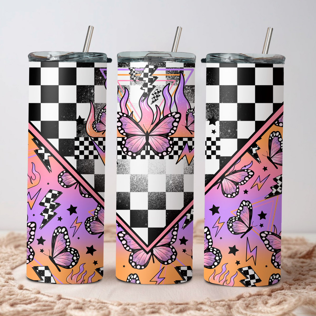 Butterfly Flame Tumbler Wrap