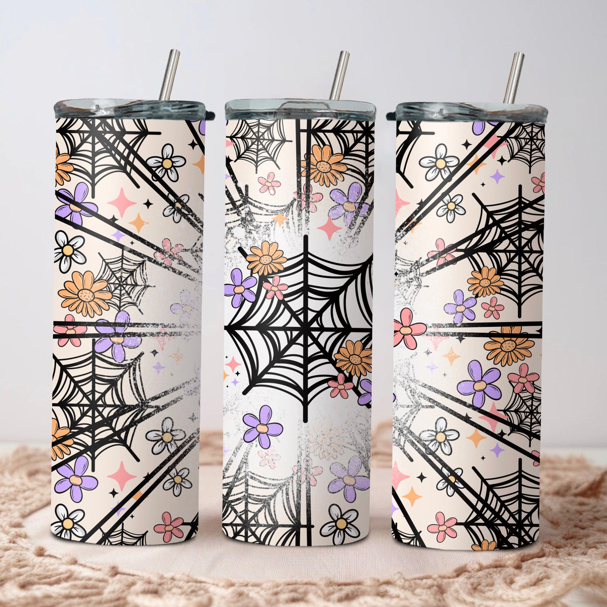 Floral Web Tumbler Wrap