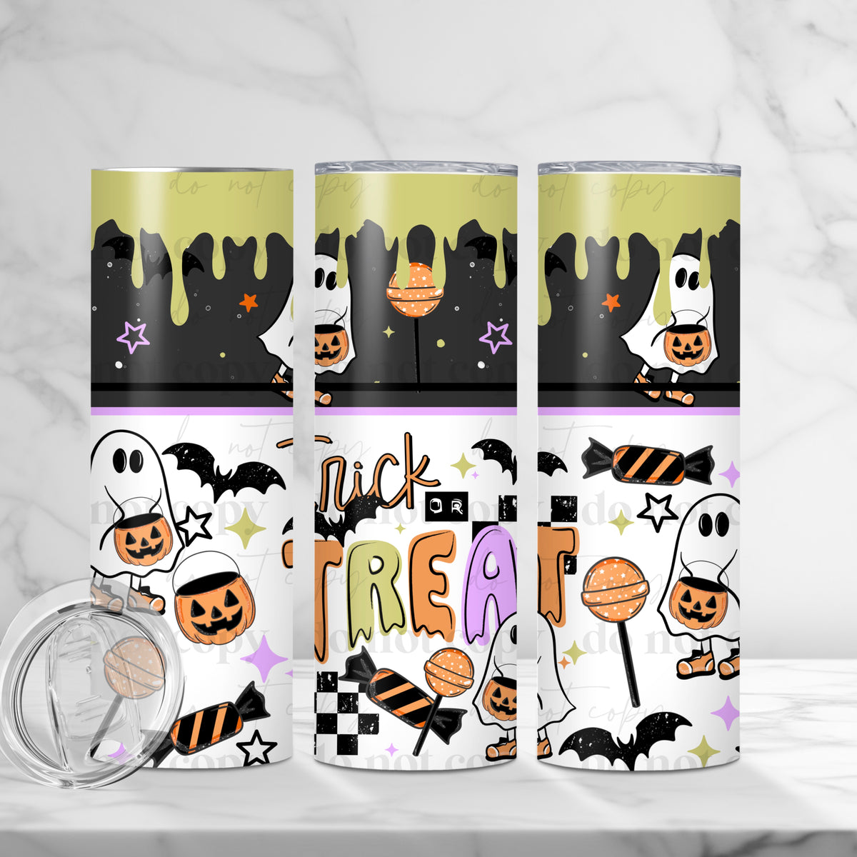Trick Or Treat Tumbler Wrap