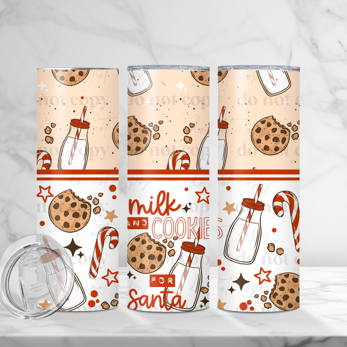Milk & Cookies Tumbler Wrap