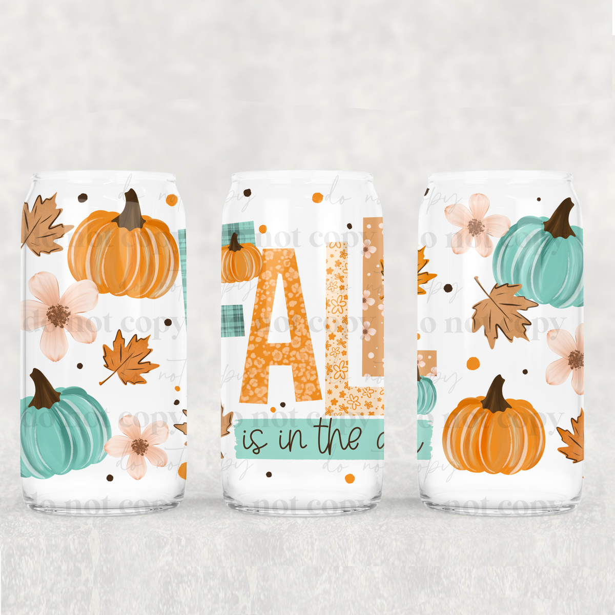 Fall Is In The Air 16oz Glass Wrap