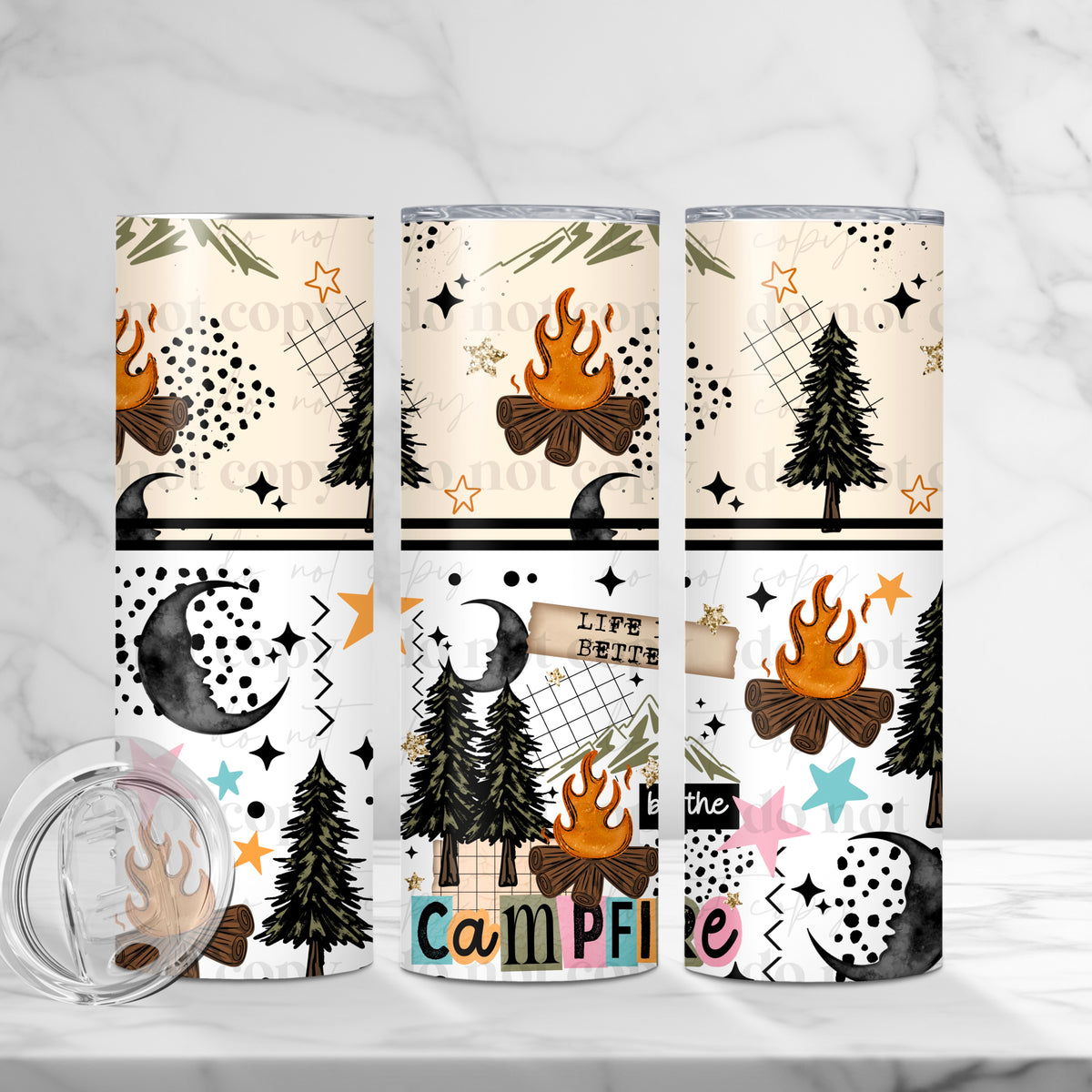 By The Campfire Tumbler Wrap