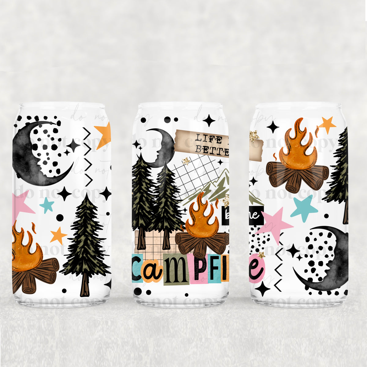 By The Campfire 16oz Glass Wrap