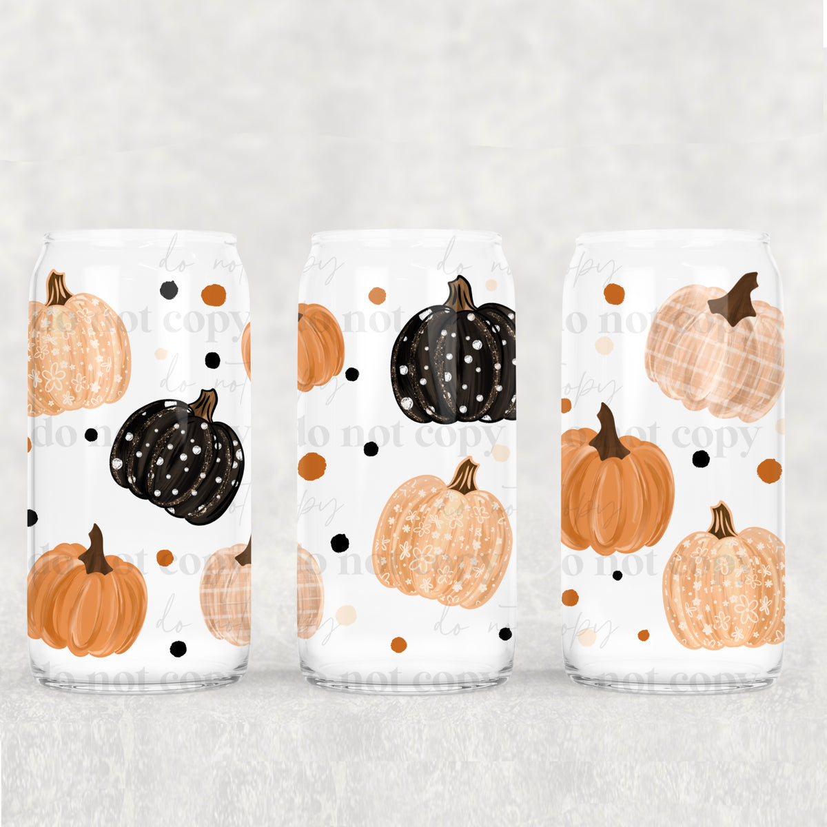 Pumpkins 16oz Glass Wrap