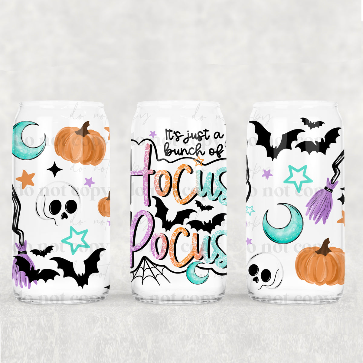 Hocus Pocus 16oz Glass Wrap