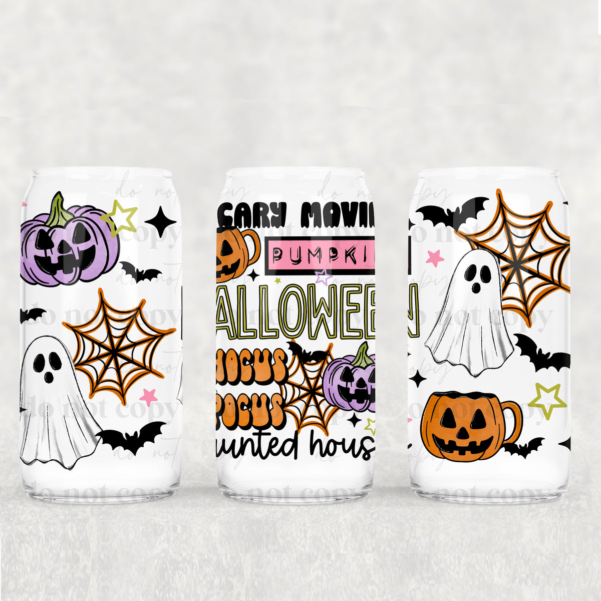 Scary Movies 16oz Glass Wrap