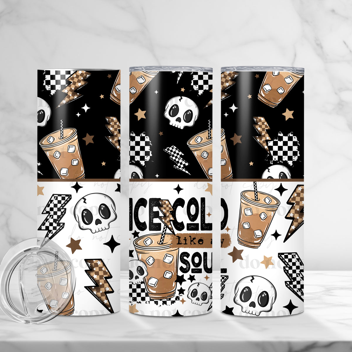 Ice Cold Like My Soul Tumbler Wrap