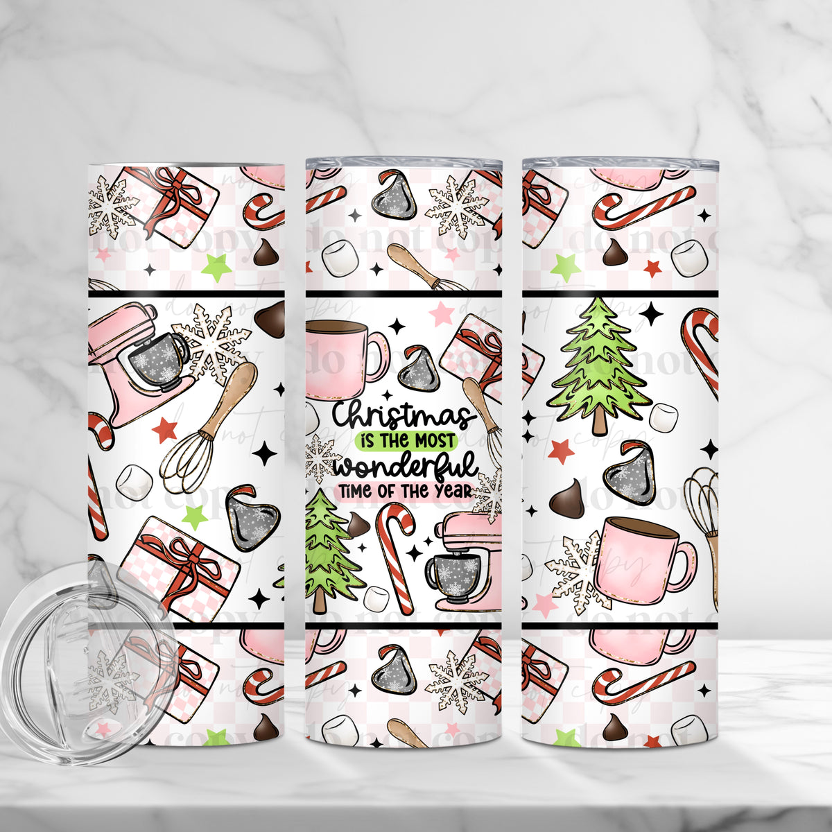 Christmas Most Wonderful Time Of Year Tumbler Wrap