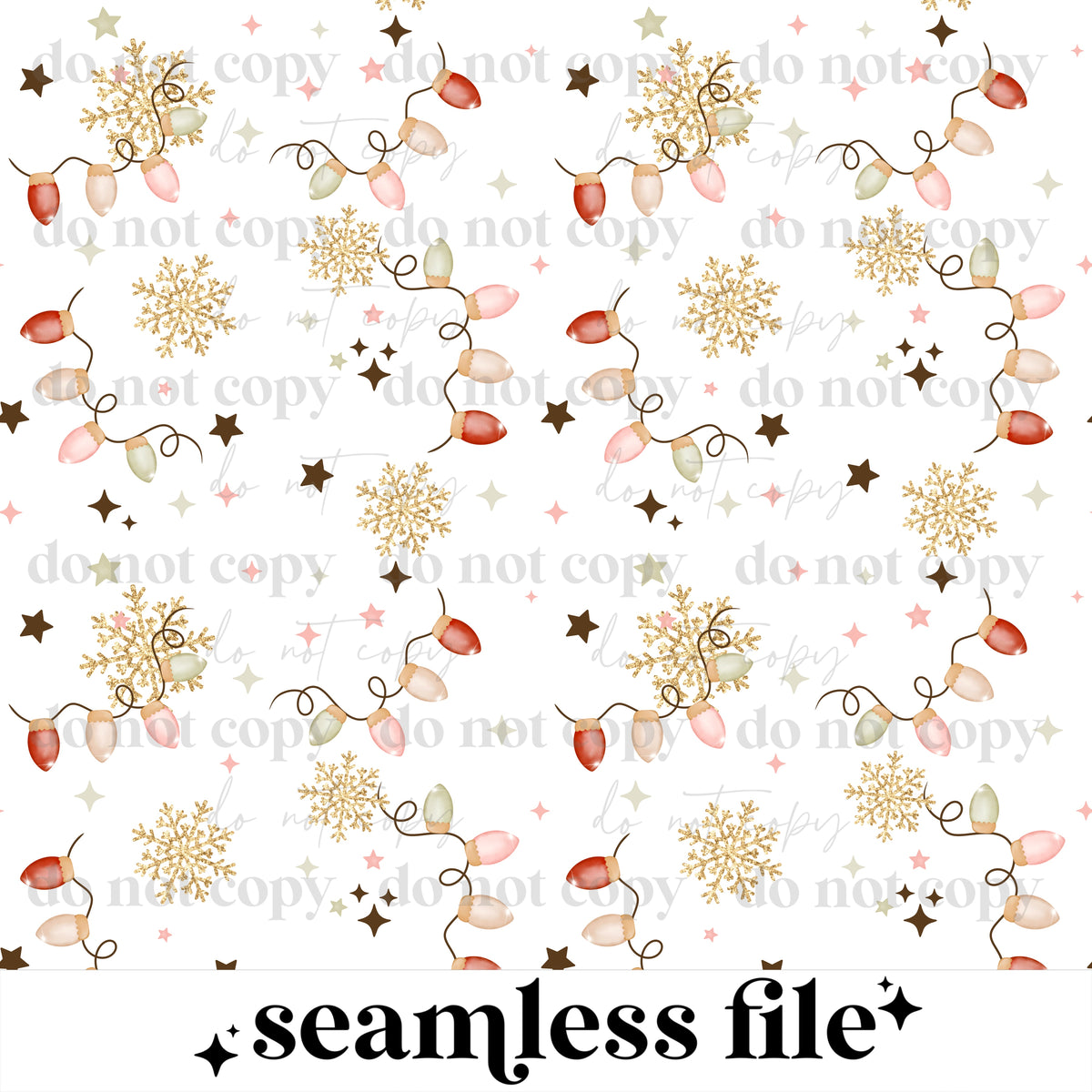 Christmas Lights Seamless