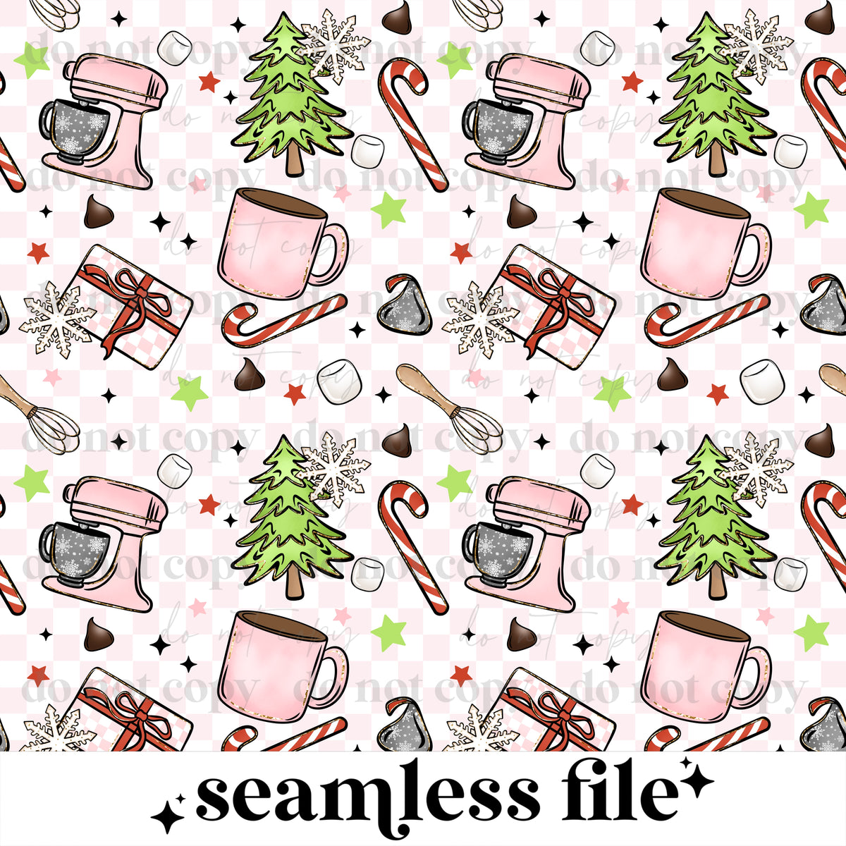Christmas Most Wonderful Time Of Year Seamless