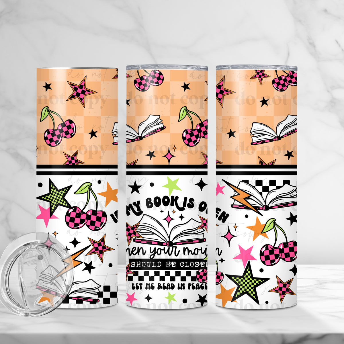 If My Book Is Open Tumbler Wrap