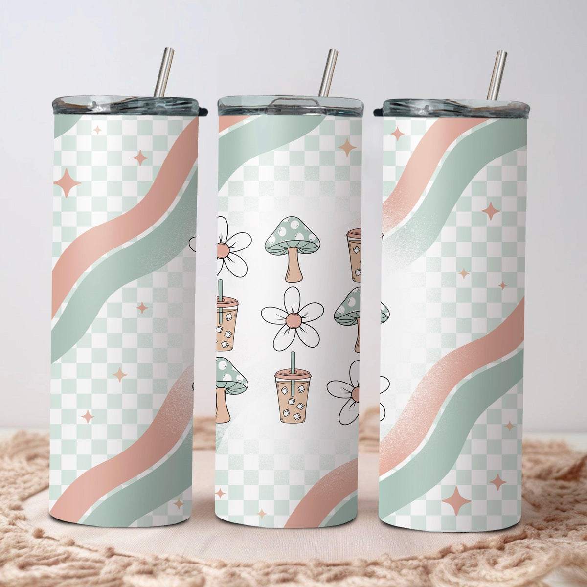 Shroom Wave Tumbler Wrap