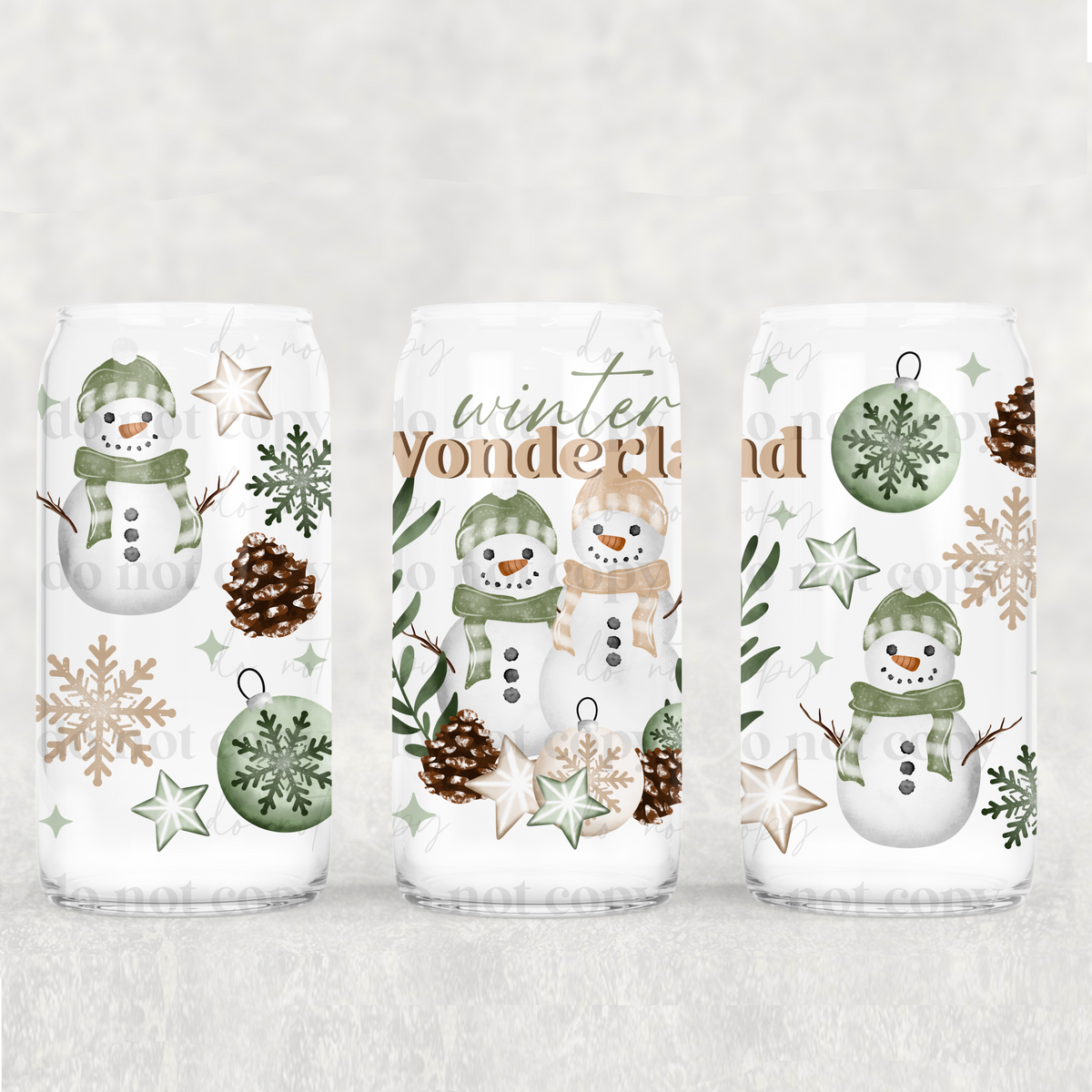 Winter Wonderland 16oz Glass Wrap