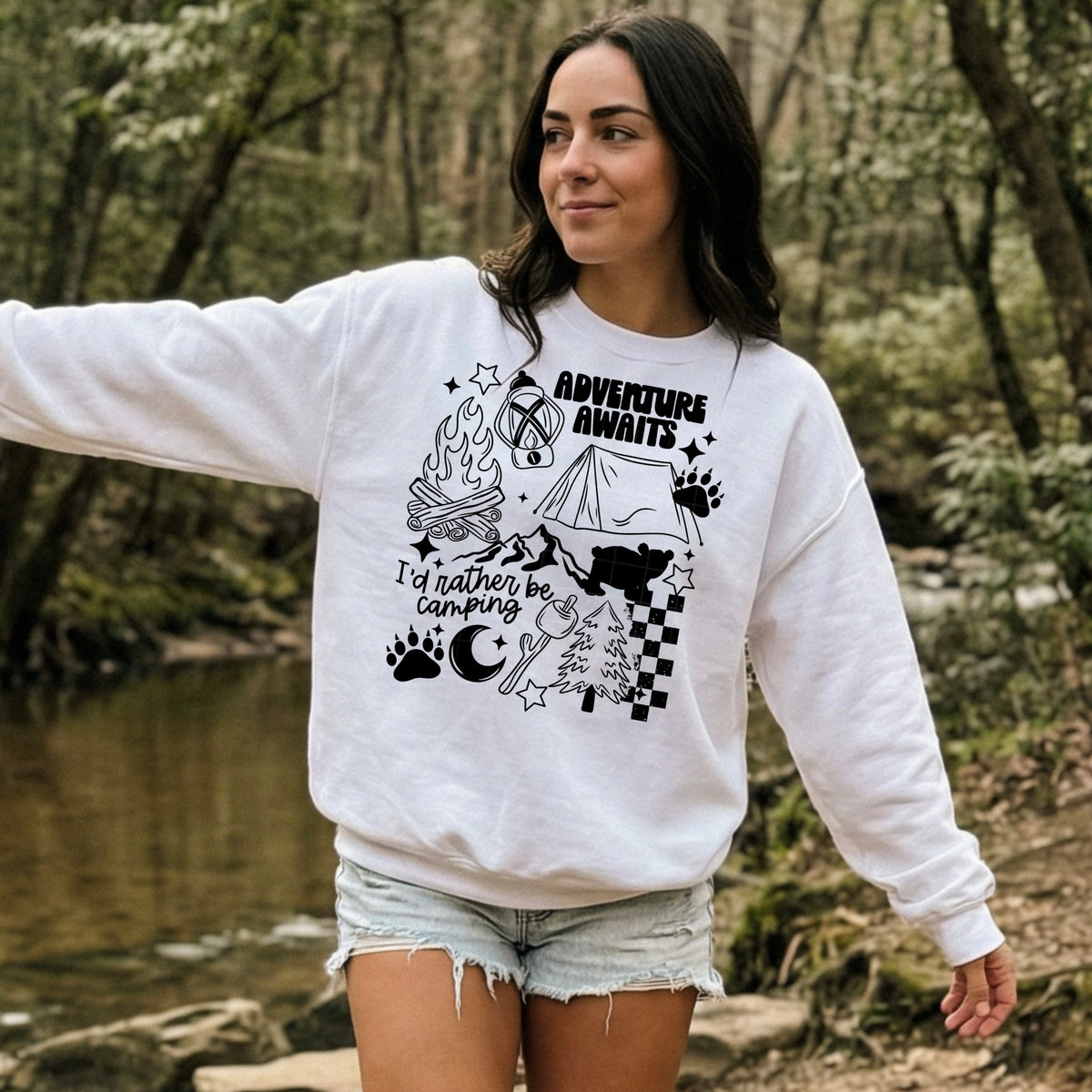 Adventure Awaits Single Color PNG