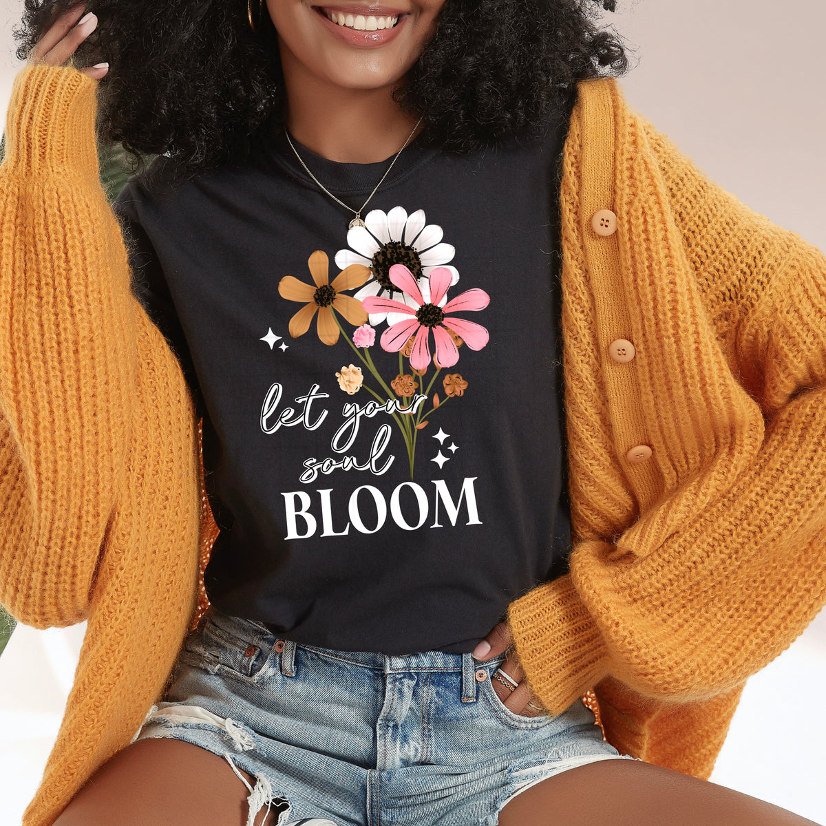 Let Your Soul Bloom Floral PNG