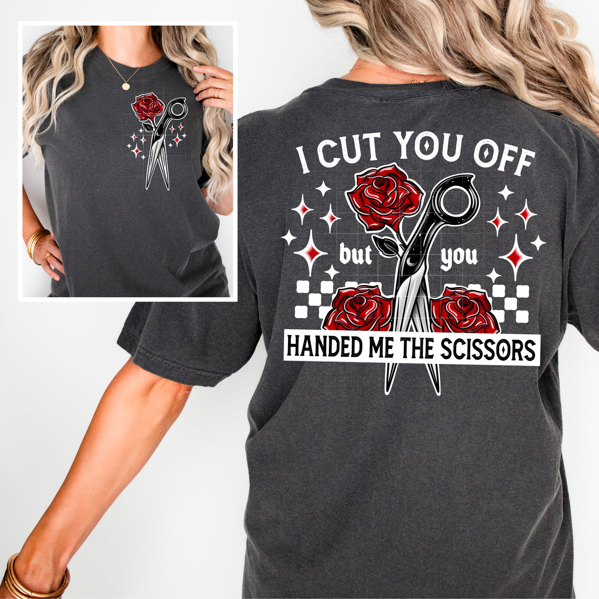 Cut you off (with white and black accent options)
