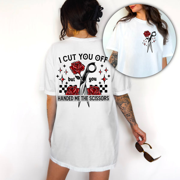 Cut you off (with white and black accent options)