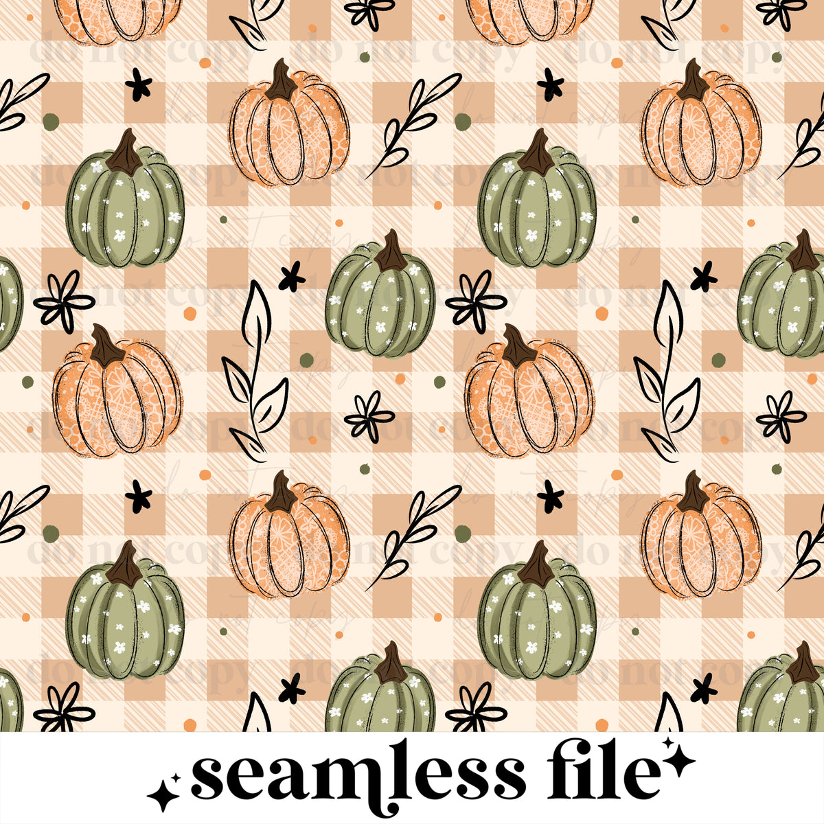 Thankful Pumpkins Seamless
