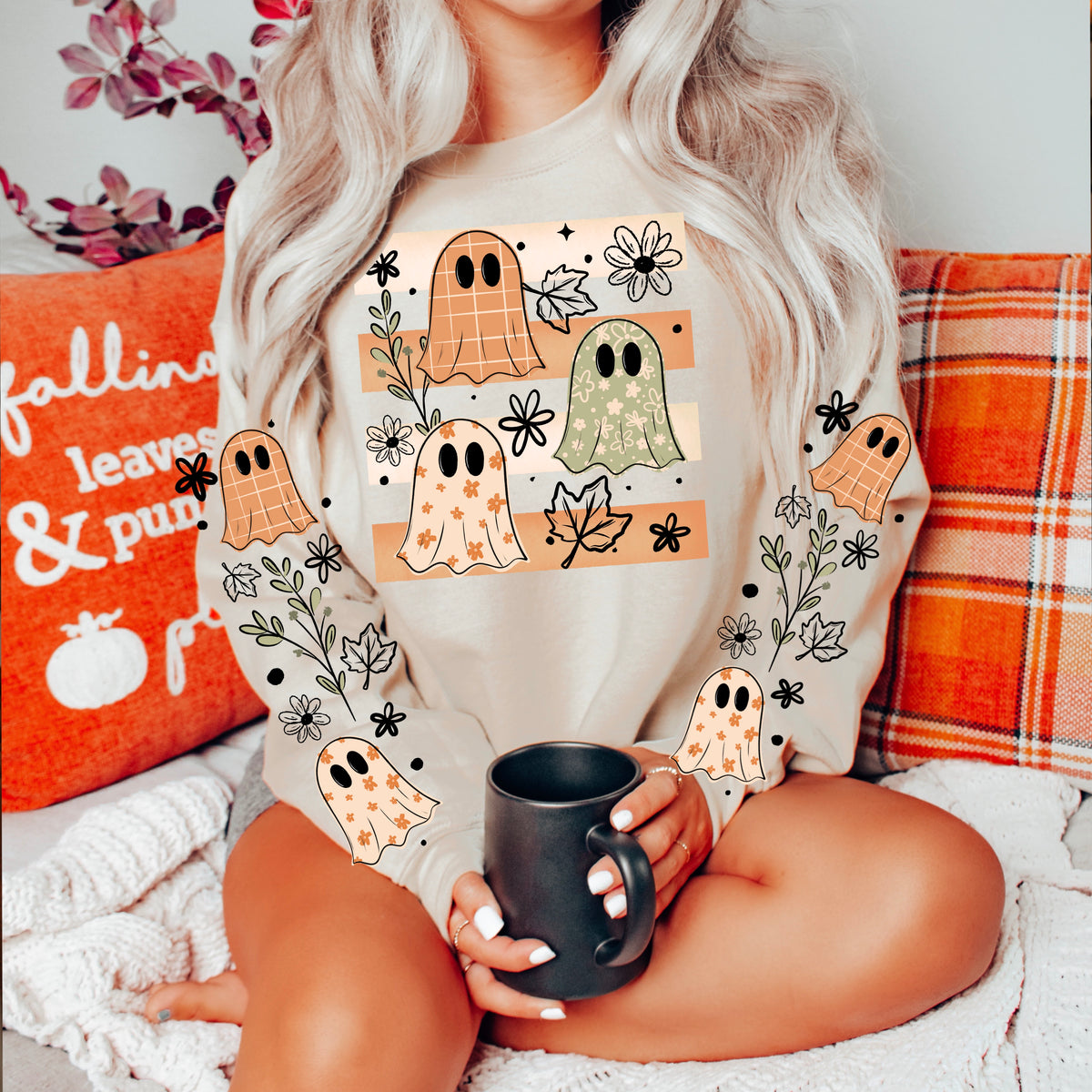 Ghostie Stripes w/ Sleeves PNG