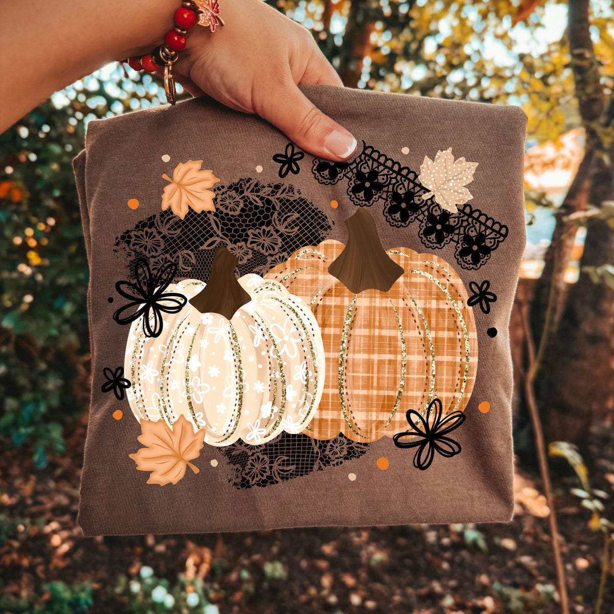 Lace Pumpkins PNG