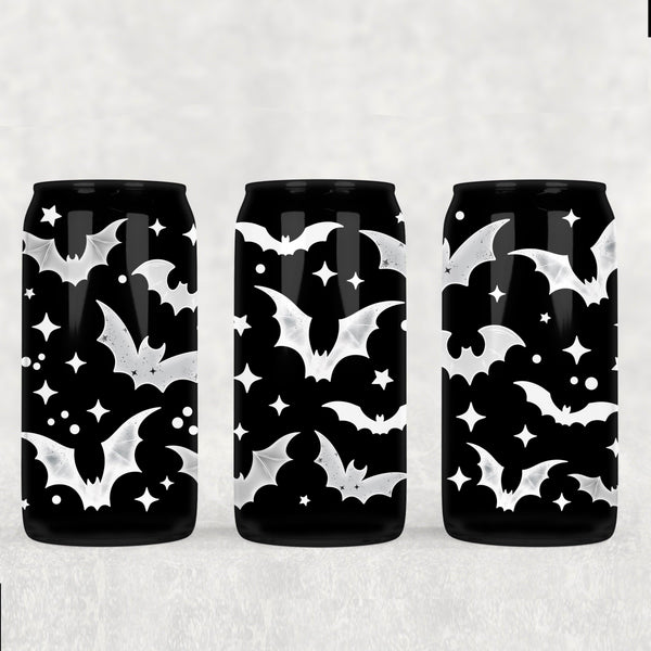 Bats 16oz Glass Wrap black and white variants