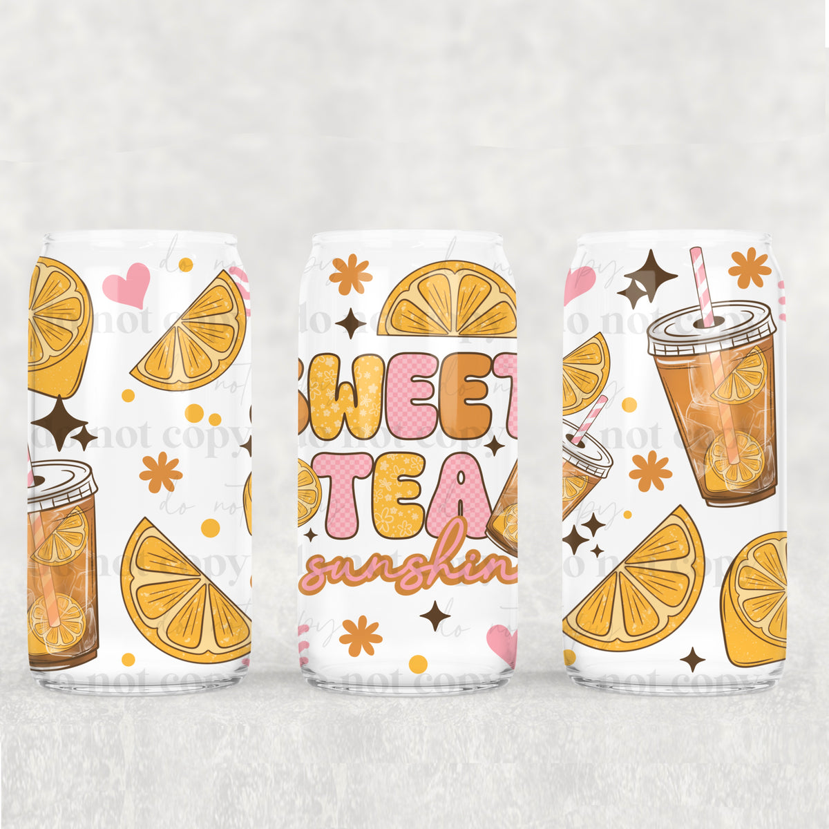 Sweet Tea & Sunshine 16 Oz Glass Wrap