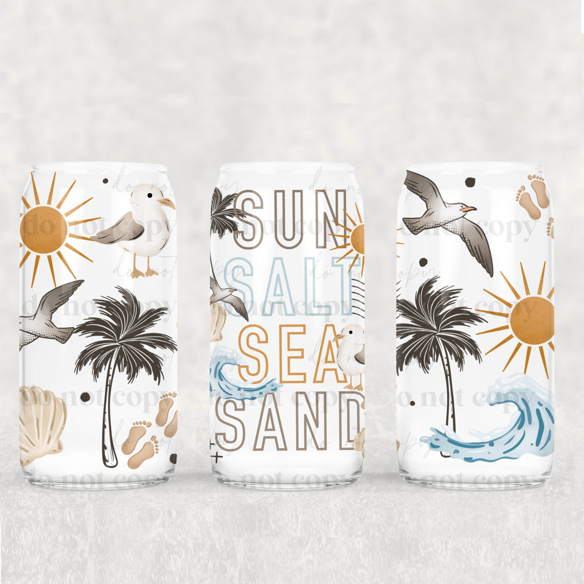 Sun Salt Sea Sand 16 Oz Glass Wrap