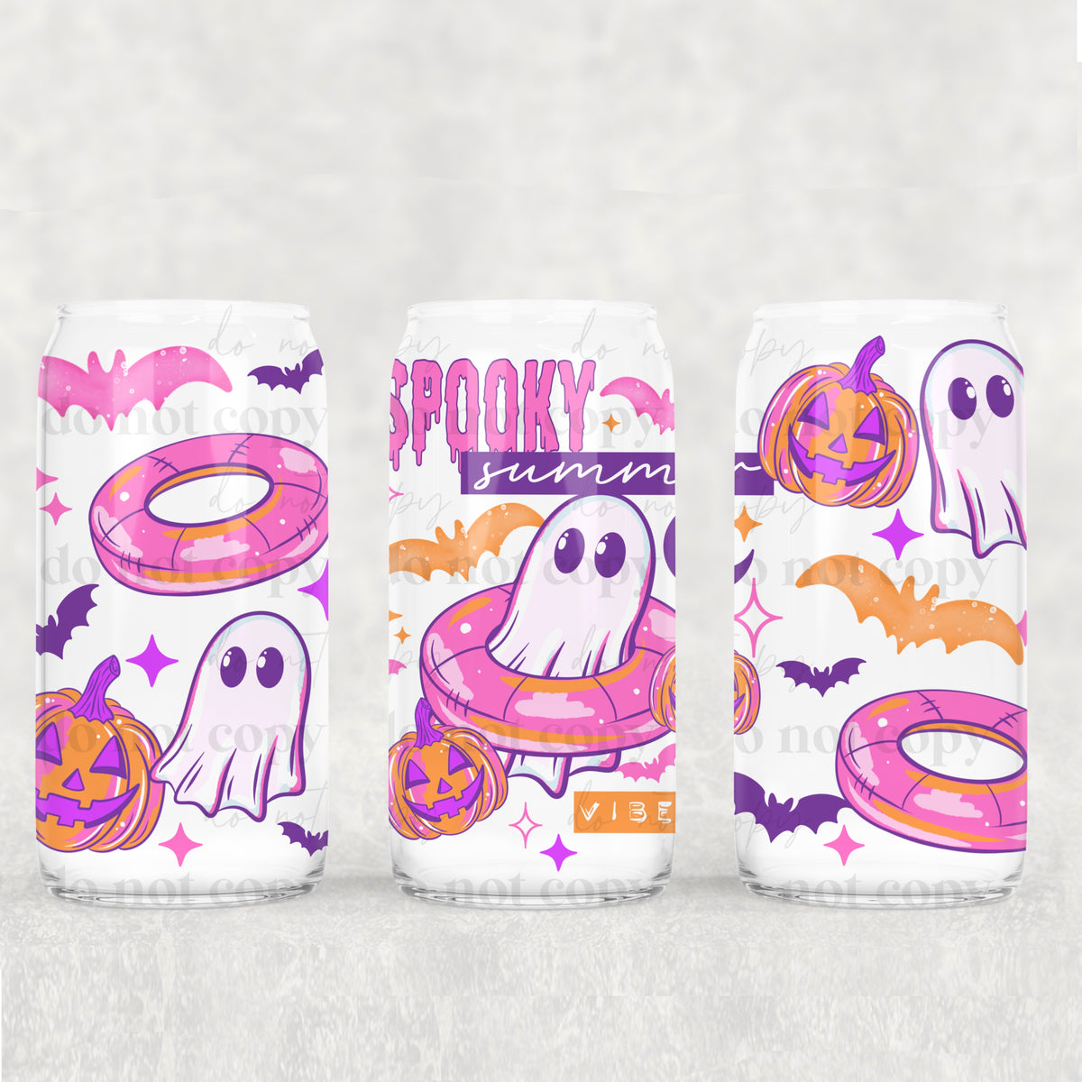 Spooky Summer 16 Oz Glass Wrap