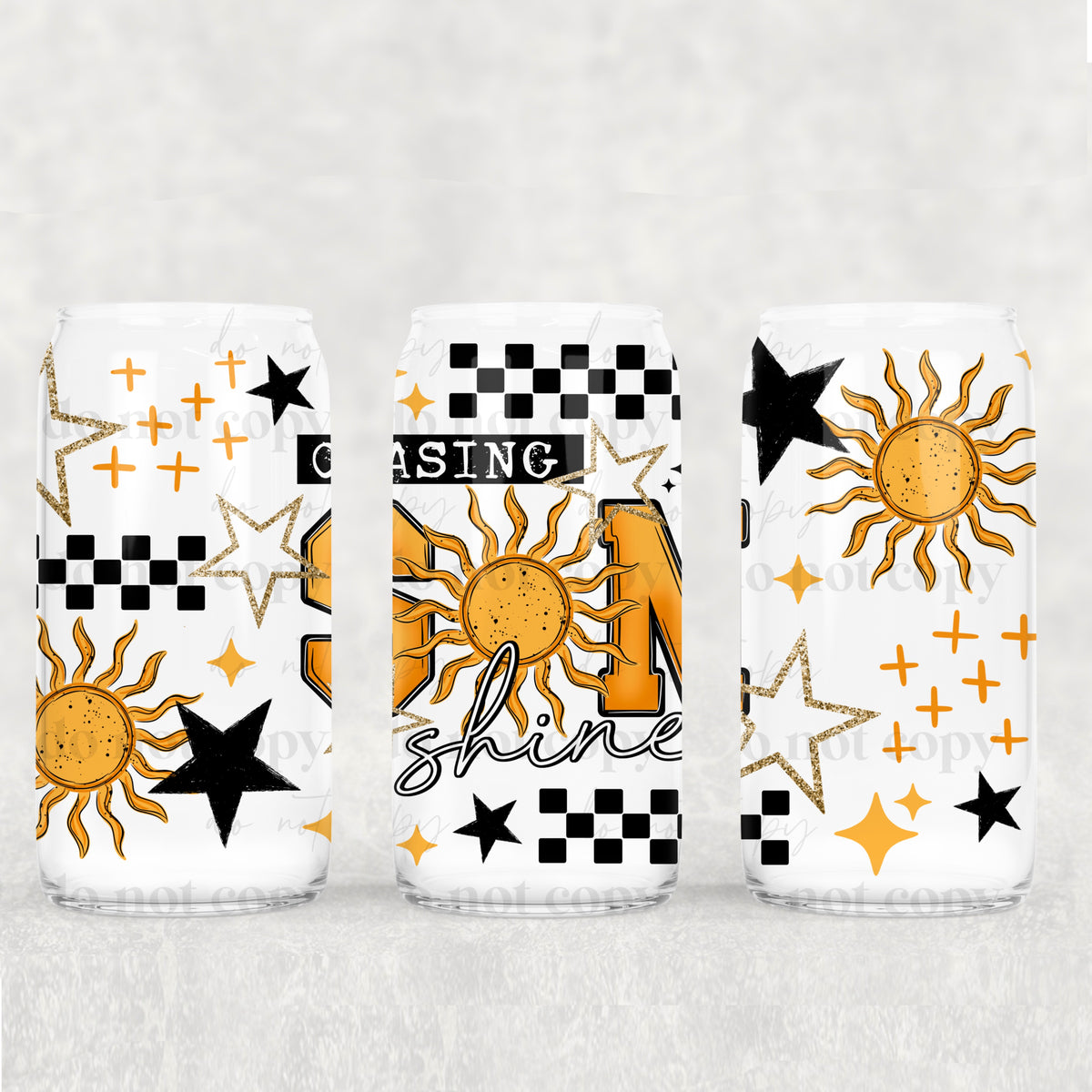 Chasing Sunshine 16 Oz Glass Wrap