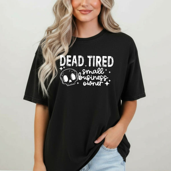 Dead Tired Small Business Owner Single Color PNG