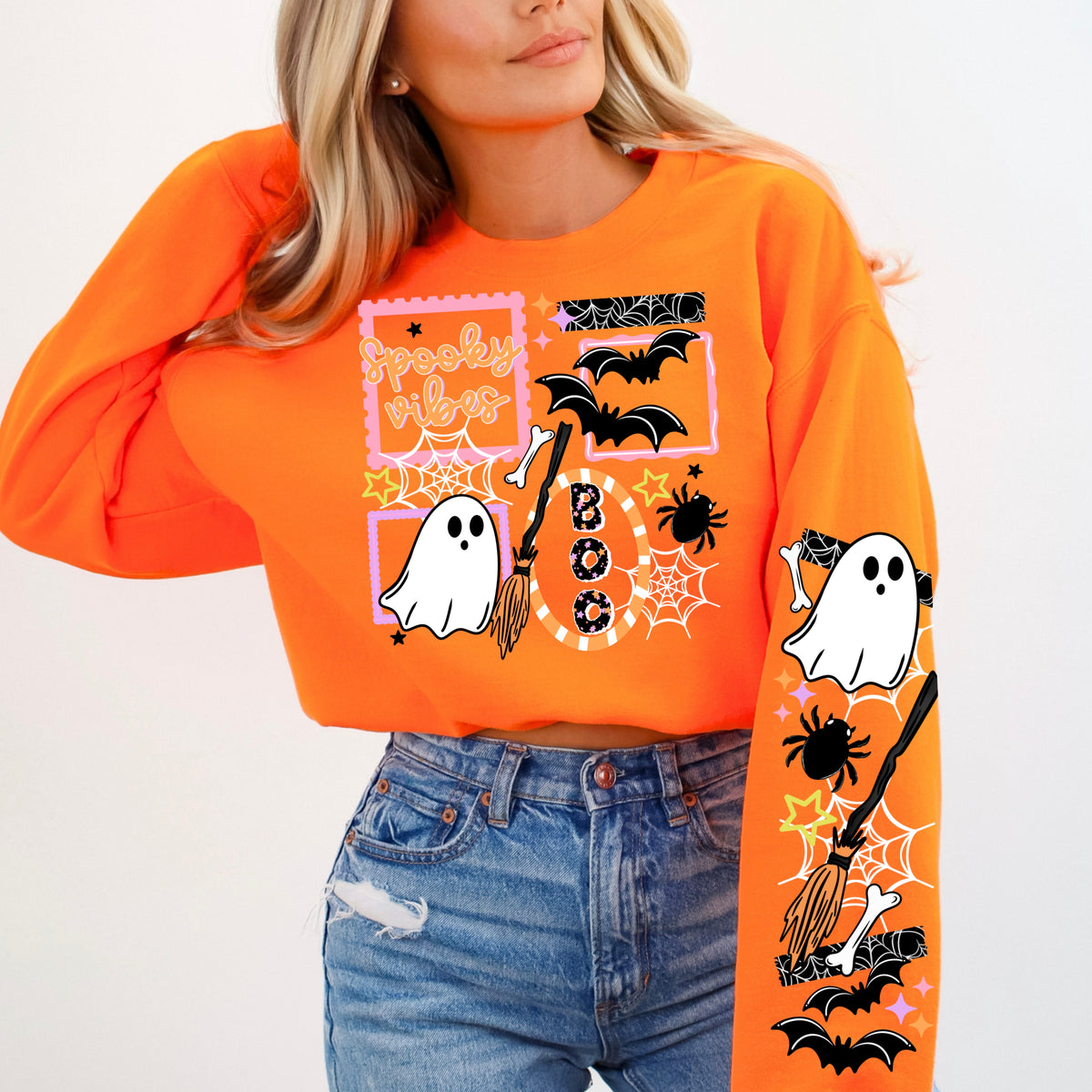 Spooky Vibes Stamps w/ Sleeves PNG