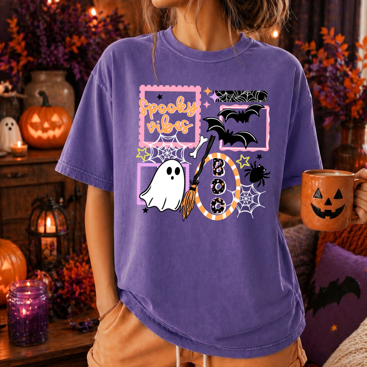 Spooky Vibes Stamps w/ Sleeves PNG