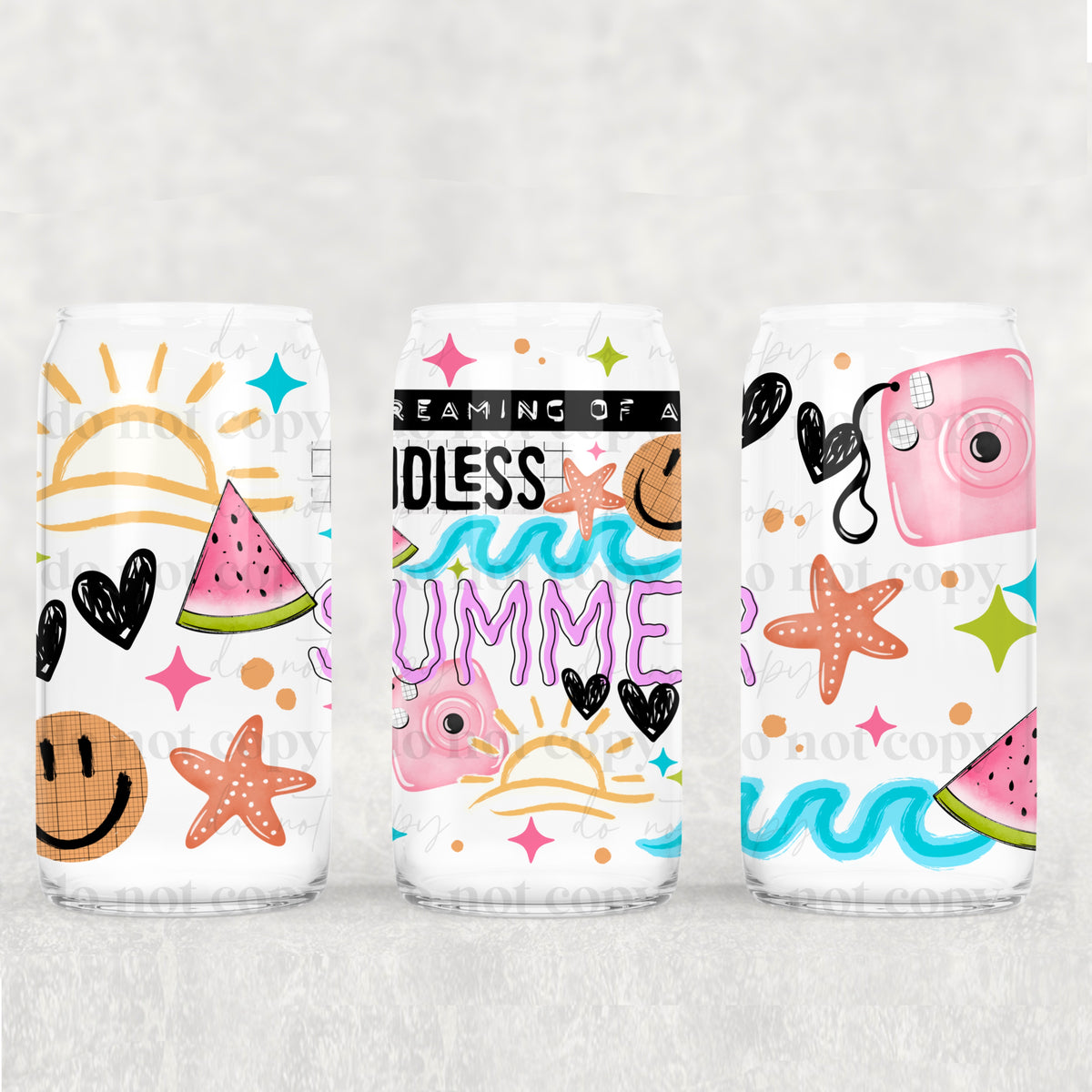 Endless Summer 16oz Glass Wrap