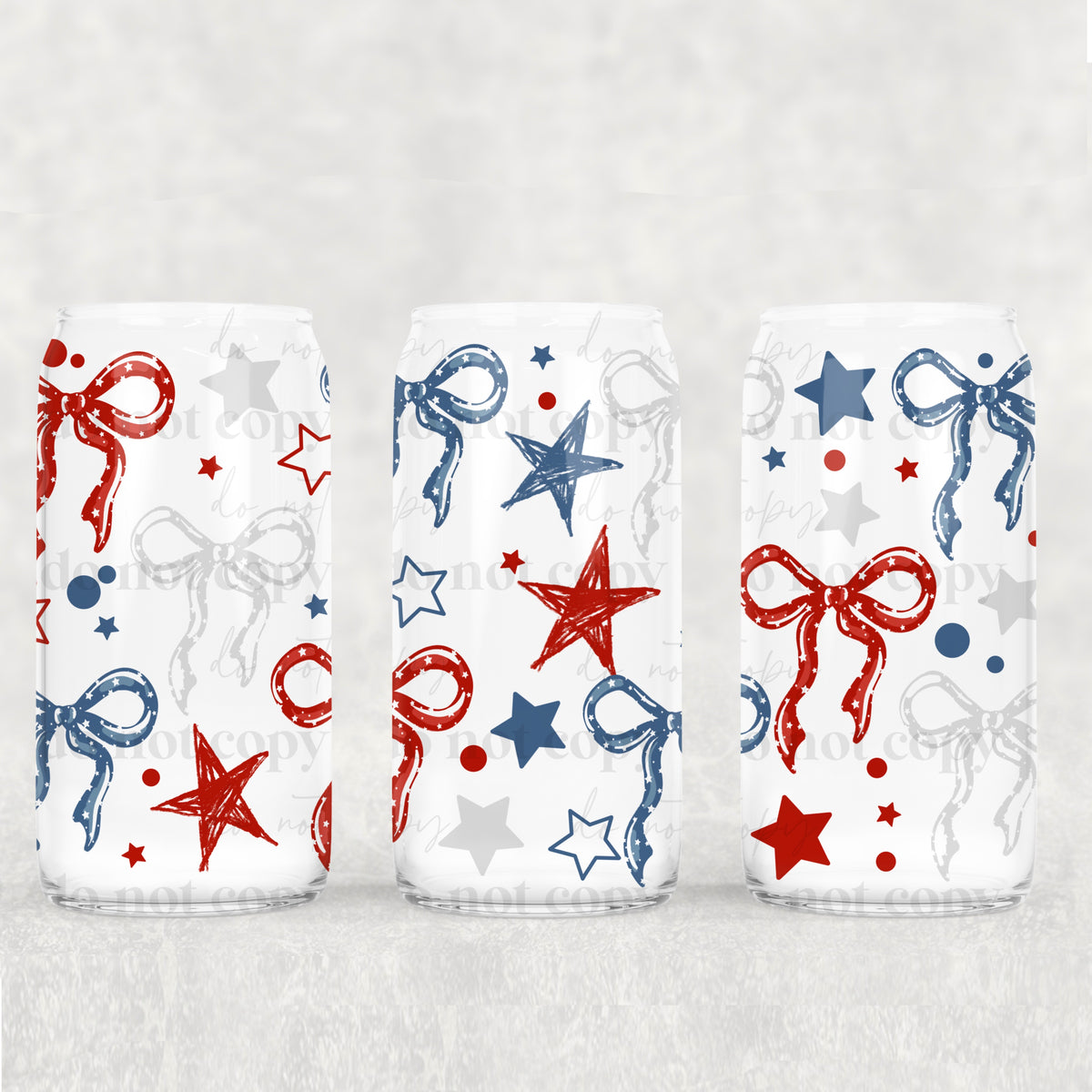 USA Bows 16oz Glass Wrap