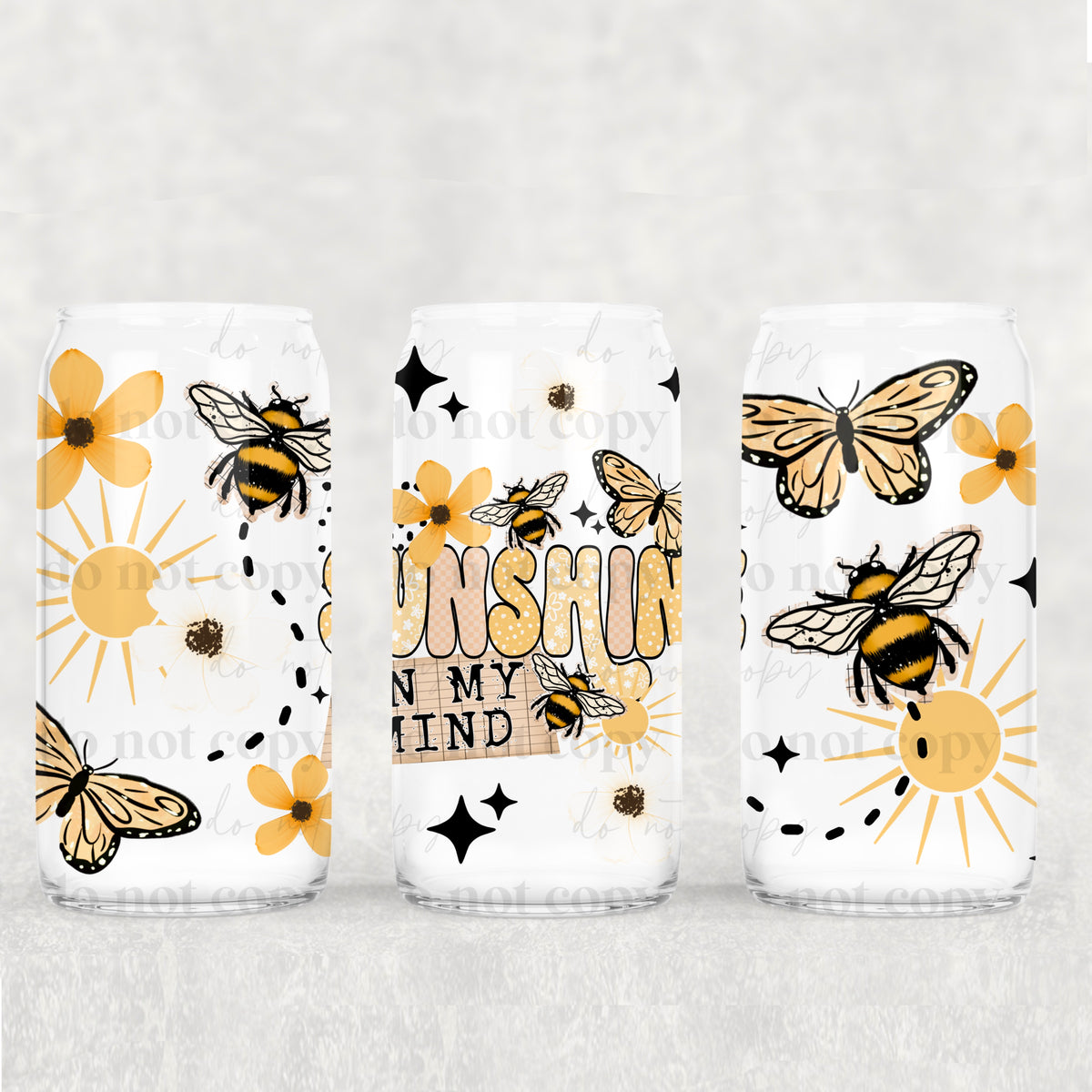 Sunshine On My Mind 16oz Glass Wrap
