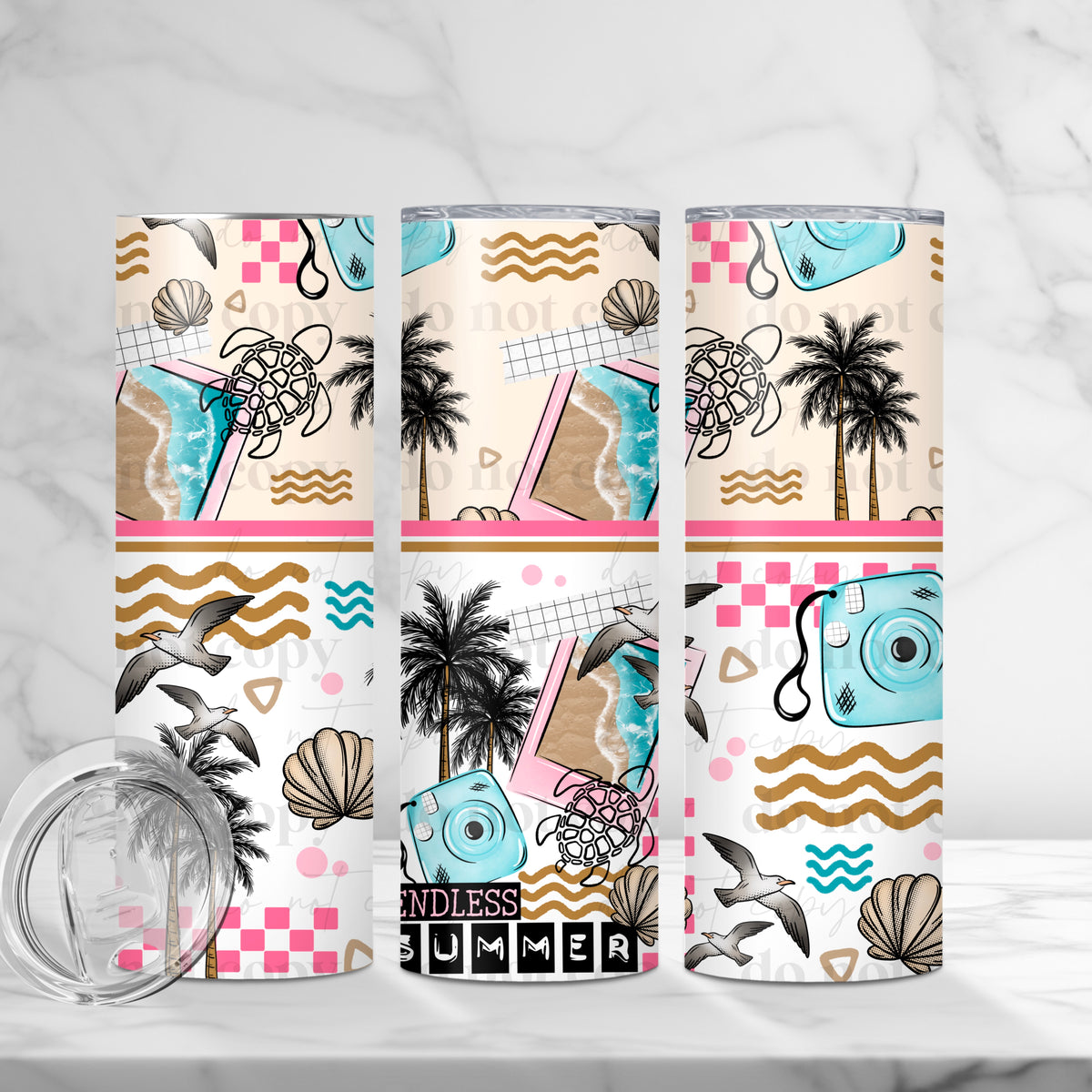 Endless Summer Collage Tumbler Wrap