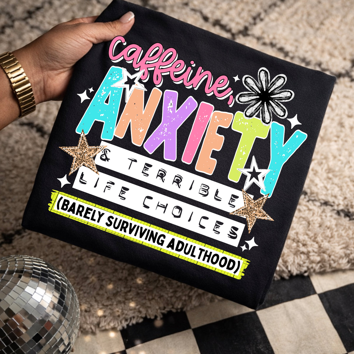 Caffeine & Anxiety PNG