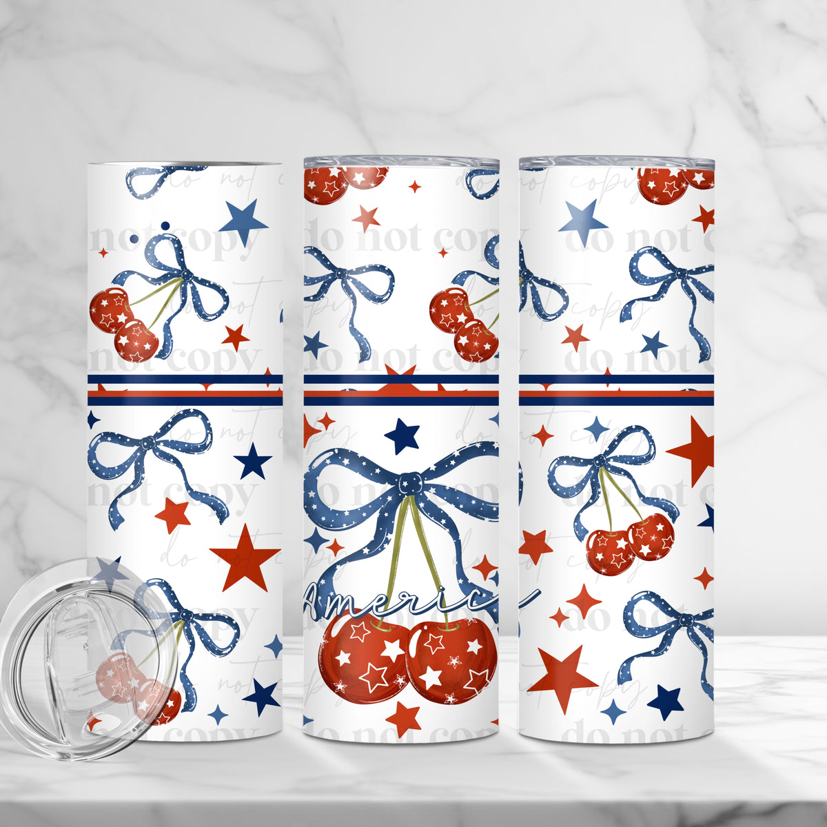 America Cherries Tumbler Wrap