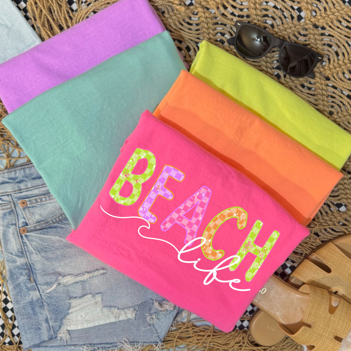 Neon Beach Life PNG