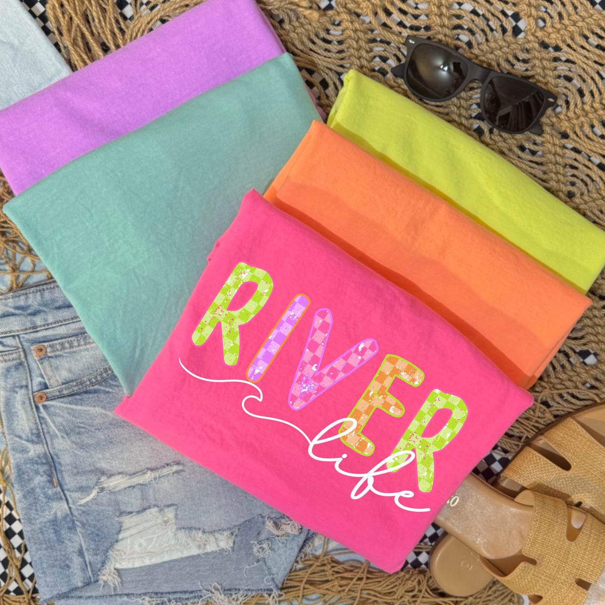 Neon River Life PNG