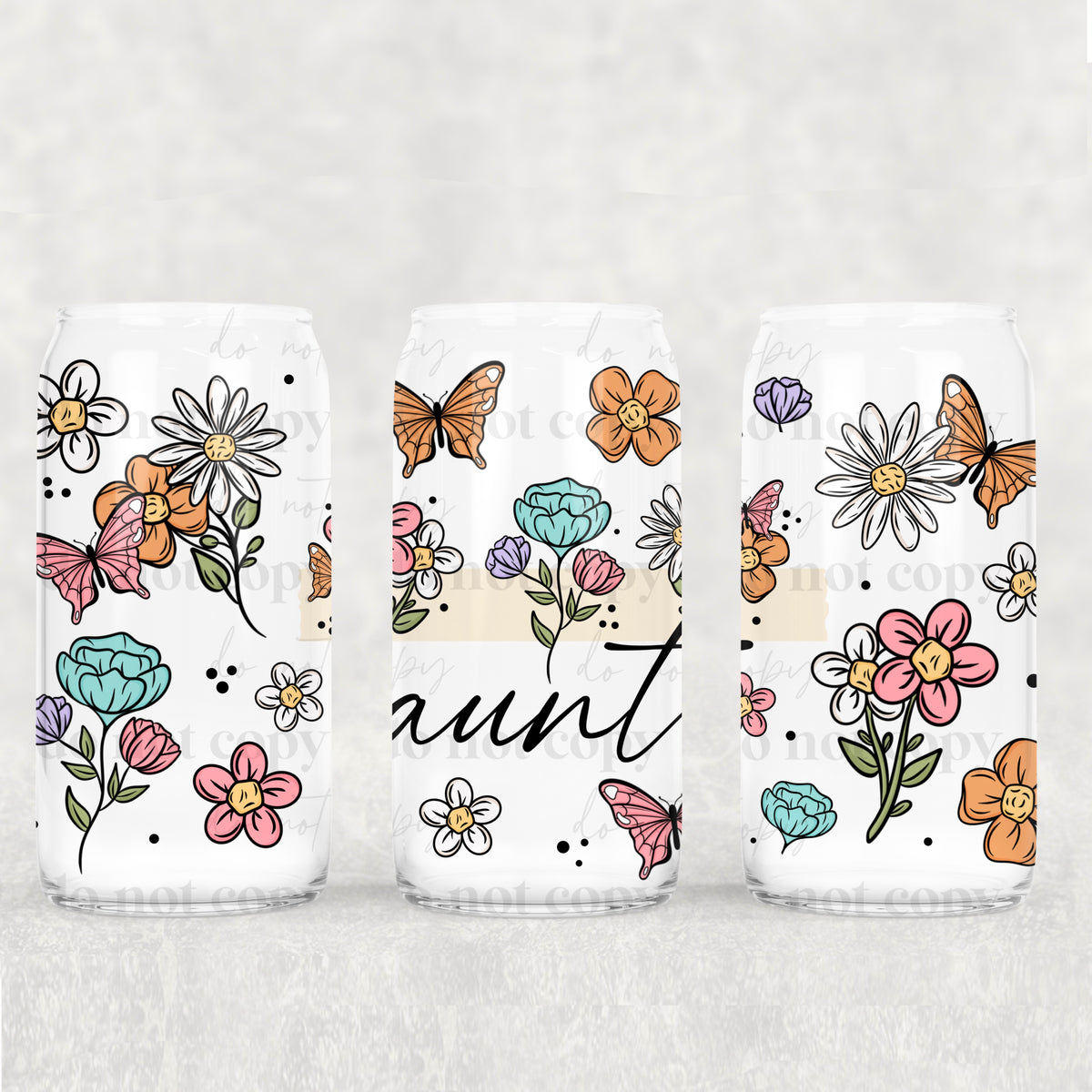 Aunt 16oz Glass Wrap
