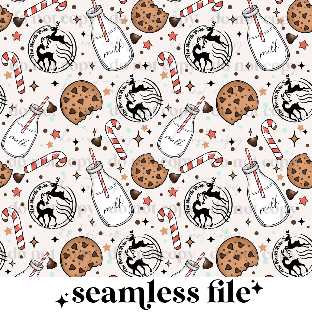 Cookies For Santa Seamless