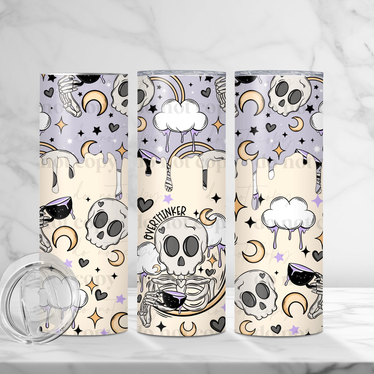 Overthinker Skellie Tumbler Wrap