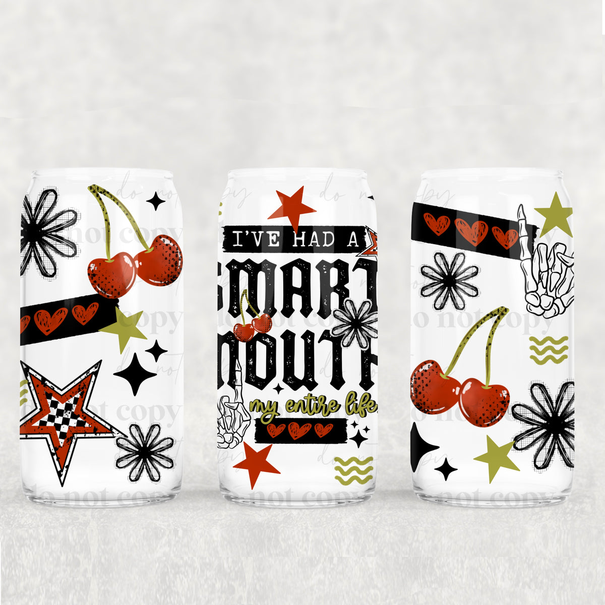 Smart Mouth 16oz Glass Wrap