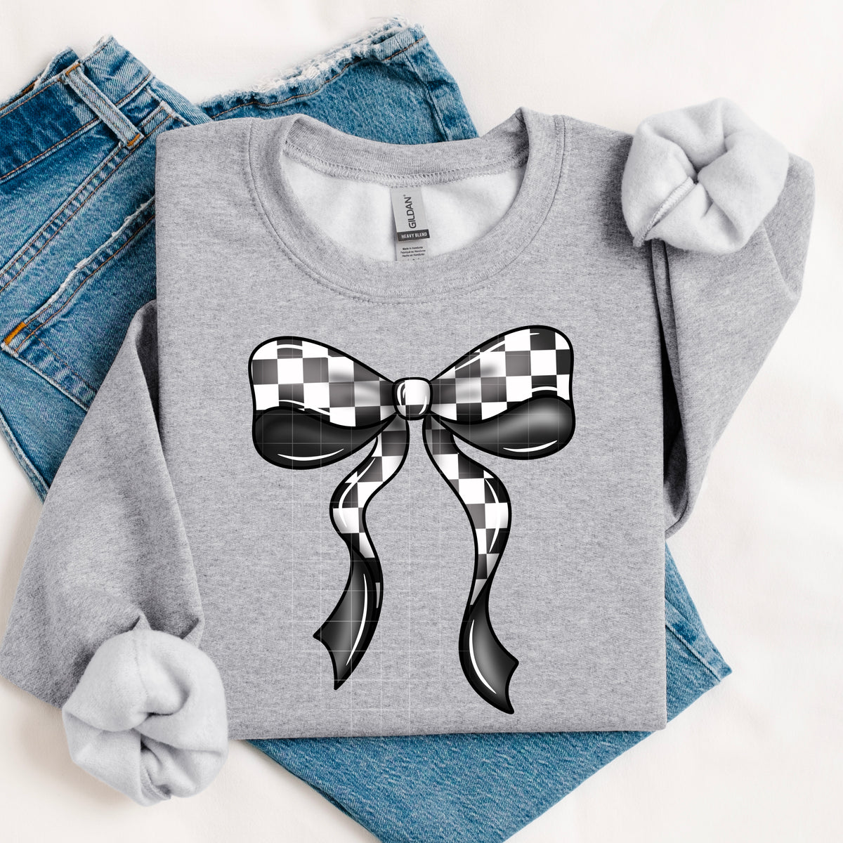 Checker Coquette Bow PNG