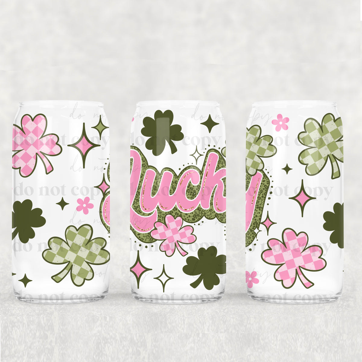 Lucky 16 oz Glass Wrap