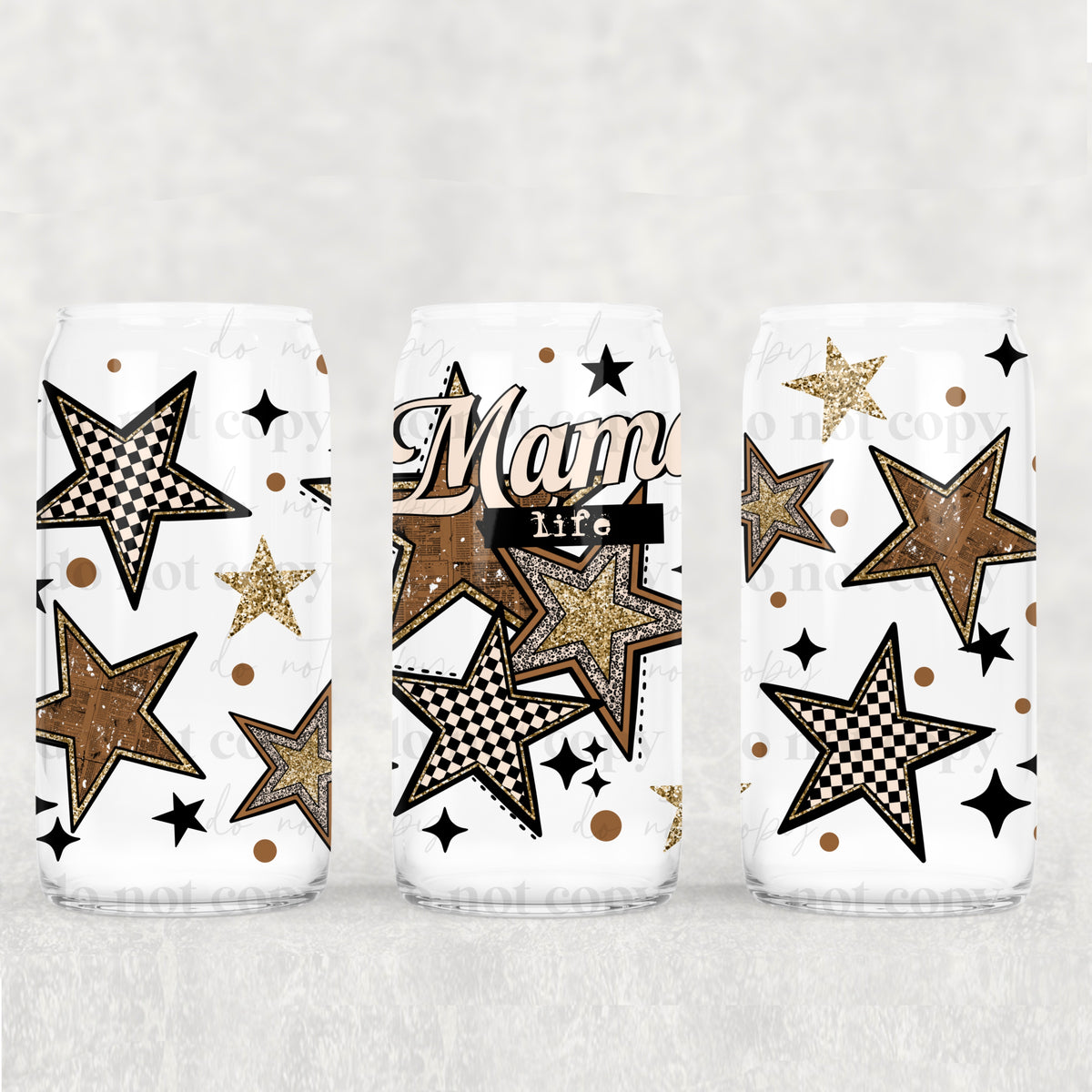 Mama Life 16 oz Glass Wrap