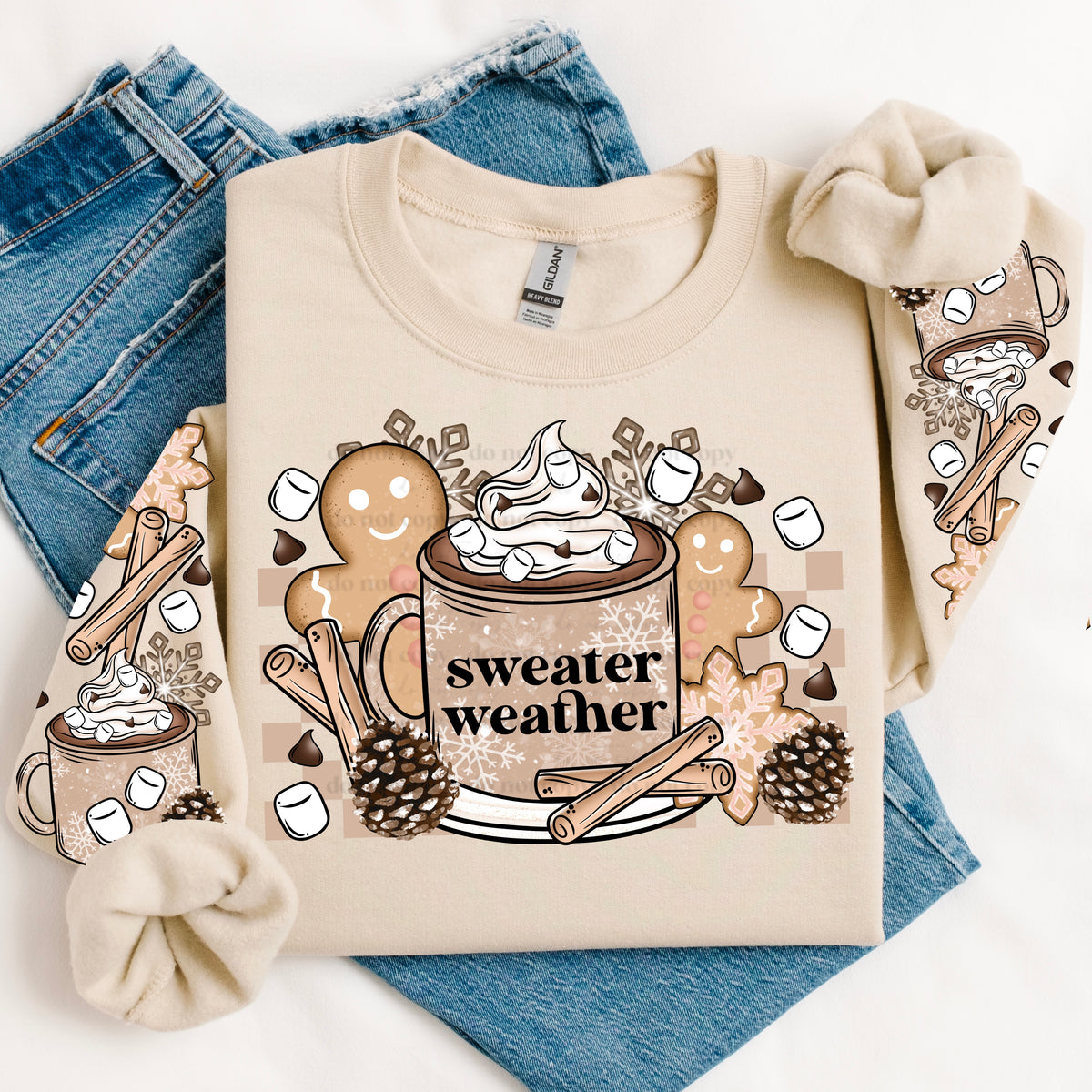 Sweater Weather Gingerbread w/ Sleeves PNG