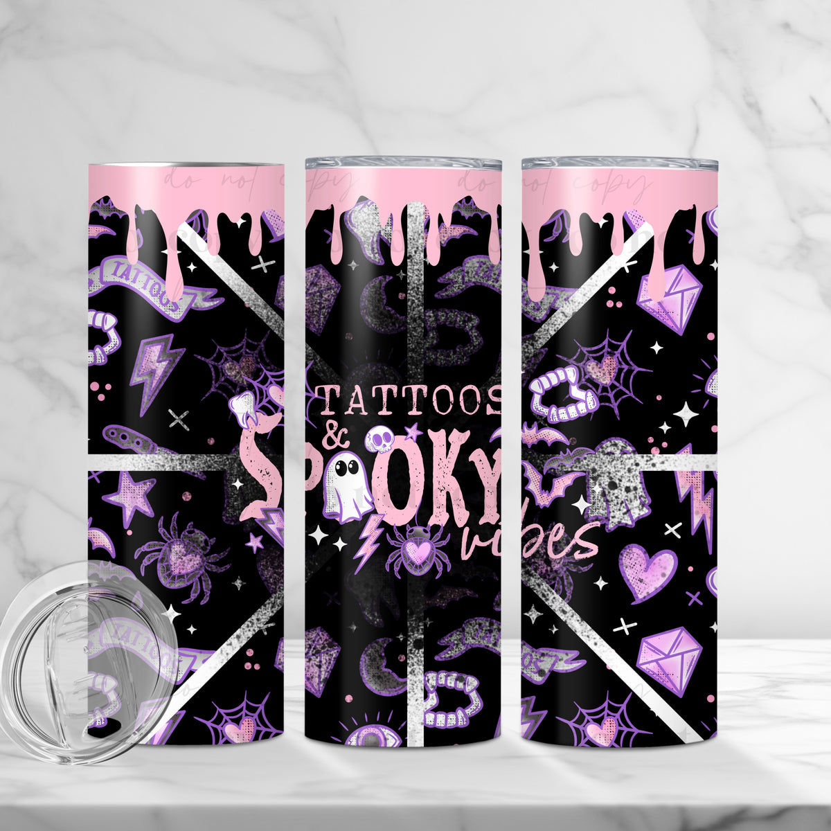 Tattoos & Spooky Vibes Tumbler Wrap